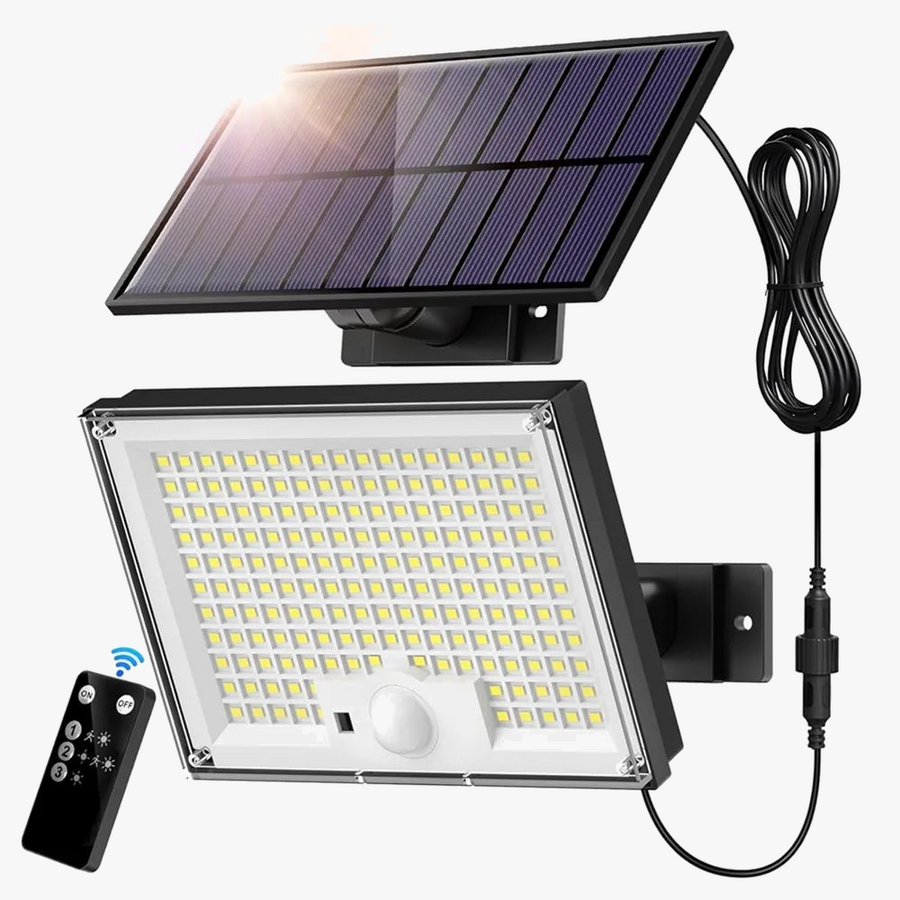 led lumière solaire extérieure étanche avec capteur de mouvement 3 modes