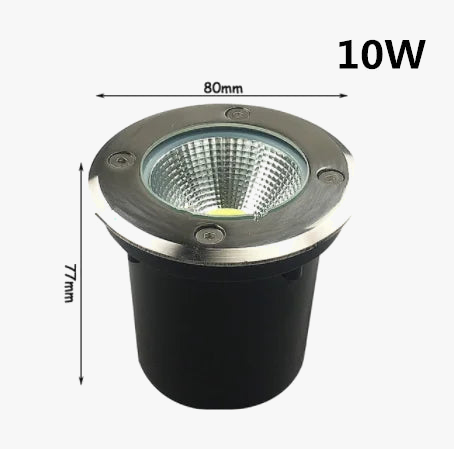 LED lumière souterraine 5W 10W 15W 20W 30W extérieur IP67 étanche sol jardin chemin sol enterré cour Spot paysage 220v Dc12v