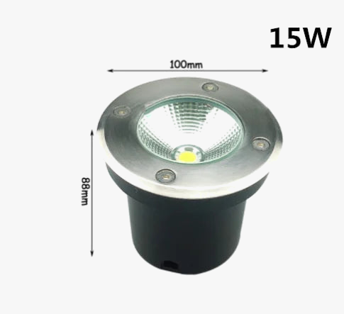 LED lumière souterraine 5W 10W 15W 20W 30W extérieur IP67 étanche sol jardin chemin sol enterré cour Spot paysage 220v Dc12v