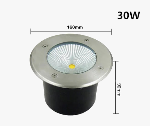 LED lumière souterraine 5W 10W 15W 20W 30W extérieur IP67 étanche sol jardin chemin sol enterré cour Spot paysage 220v Dc12v