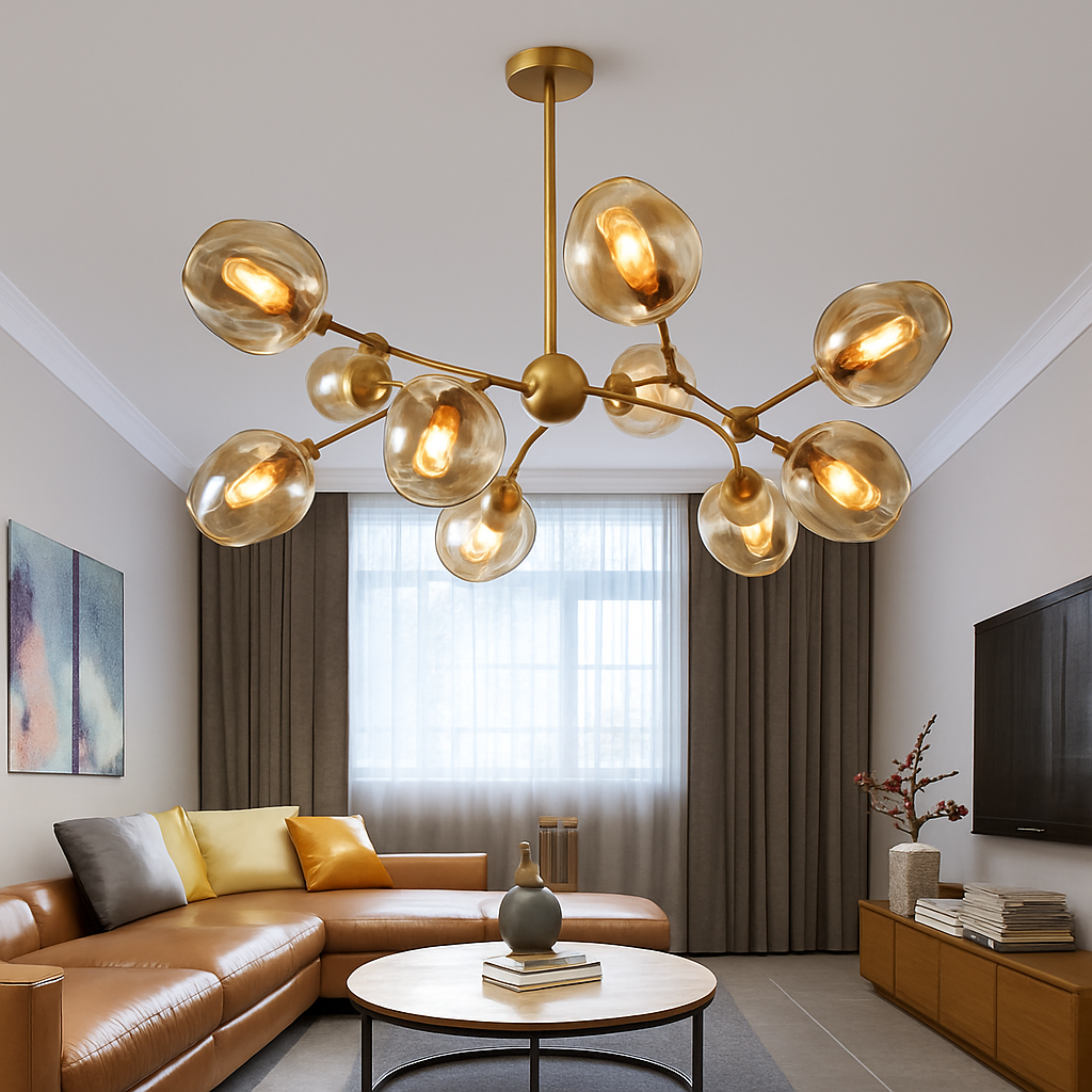 LED lustre éclairage pour la maison Restaurant salle à manger lustres en verre décor à la maison luminaire intérieur