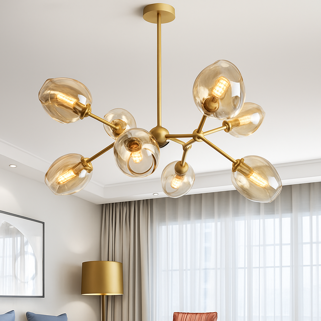 LED lustre éclairage pour la maison Restaurant salle à manger lustres en verre décor à la maison luminaire intérieur