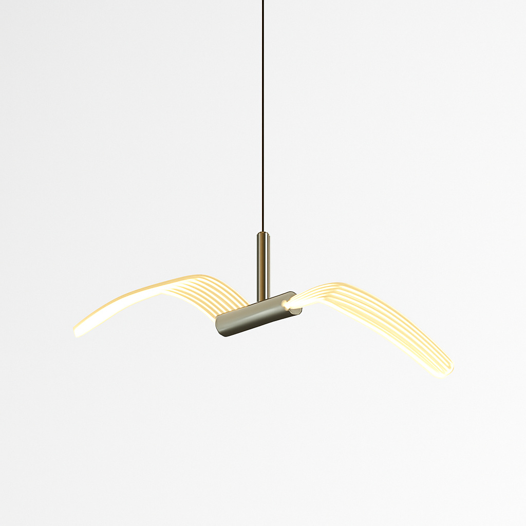 Led mouette suspension lumières chambre chevet fond tenture murale lampes pour plafond créatif décor à la maison Suspension Luminaire