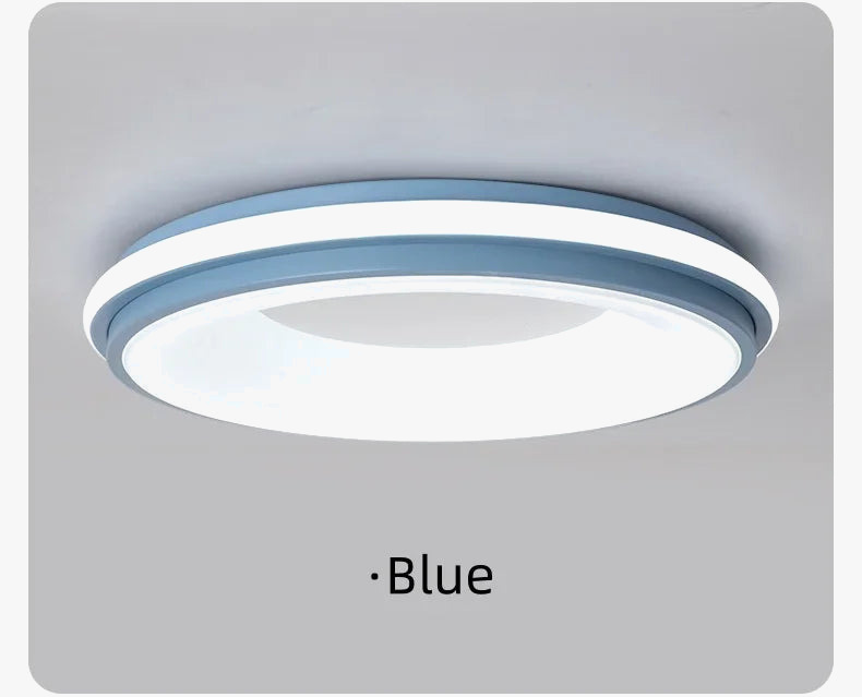LED Nordique Macaron Plafonnier Moderne Créatif Couleur Circulaire Luminaire Chambre Chambre D'enfant Salon Lampe À La Maison