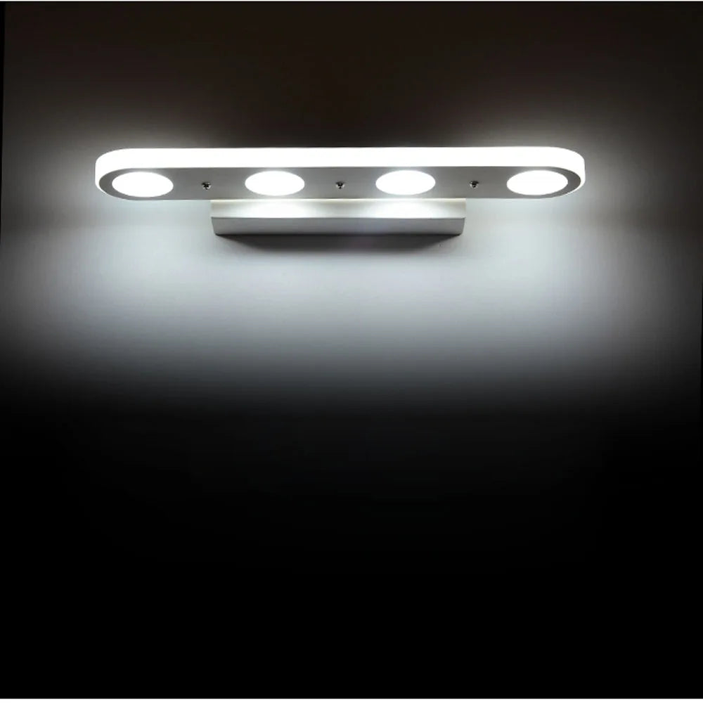 Applique murale LED lampe miroir avant lumière 10W 15W Simple moderne salle de bain maquillage toilette chambre blanc chaud lumière du jour AC110V AC220V