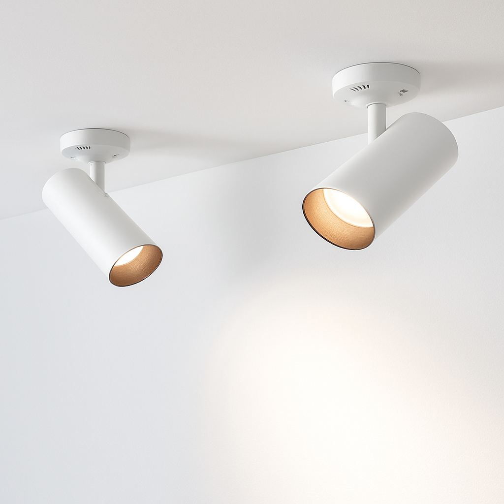 Les Downlights LED COB montés en Surface pliables et rotatifs à 360 ° plafonniers LED 10W15W20W lampes LED éclairage de fond