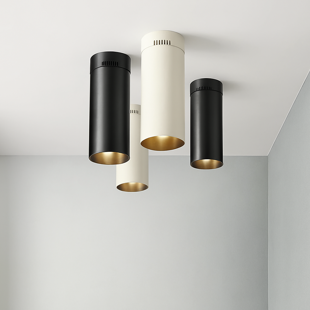 Les Downlights LED COB montés en Surface pliables et rotatifs à 360 ° plafonniers LED 10W15W20W lampes LED éclairage de fond