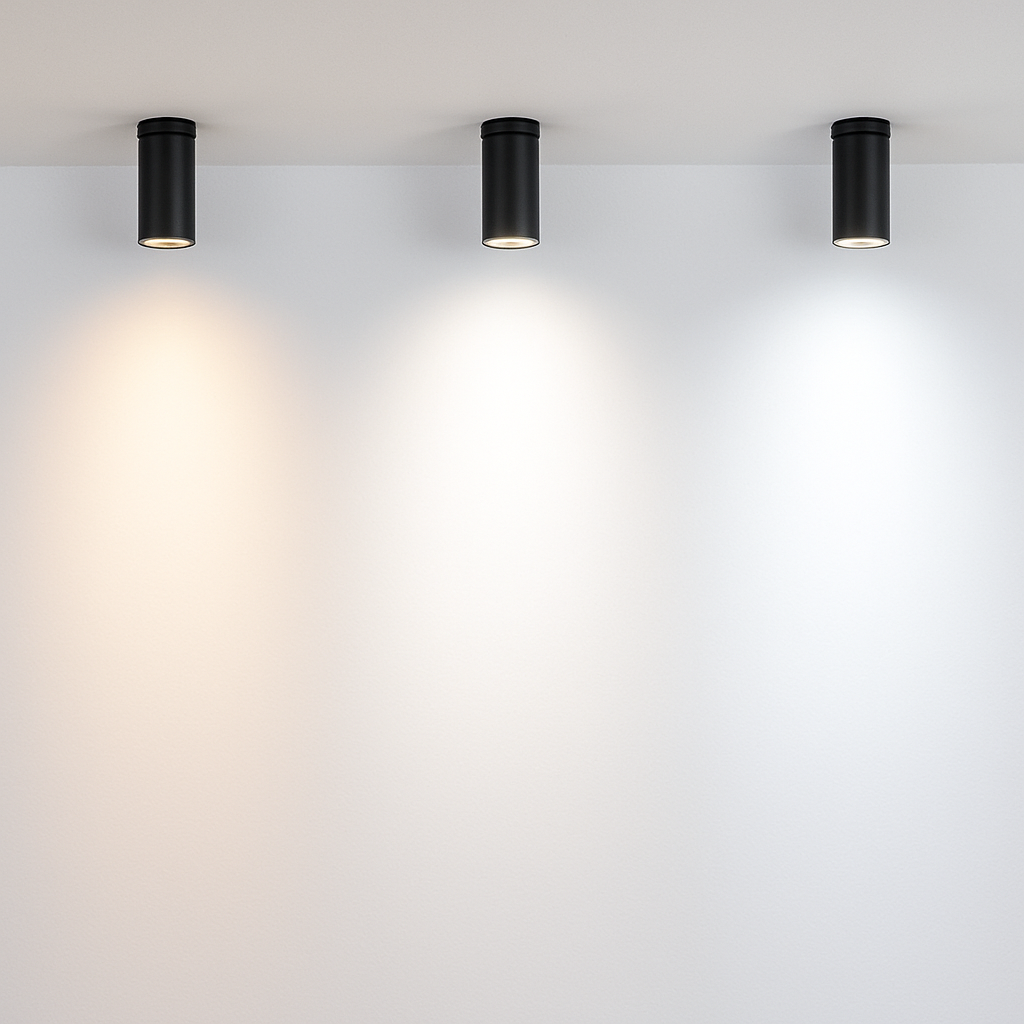 Les Downlights LED COB montés en Surface pliables et rotatifs à 360 ° plafonniers LED 10W15W20W lampes LED éclairage de fond