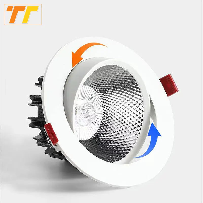 Spot LED à intensité variable COB puce encastré pour l'éclairage de la maison