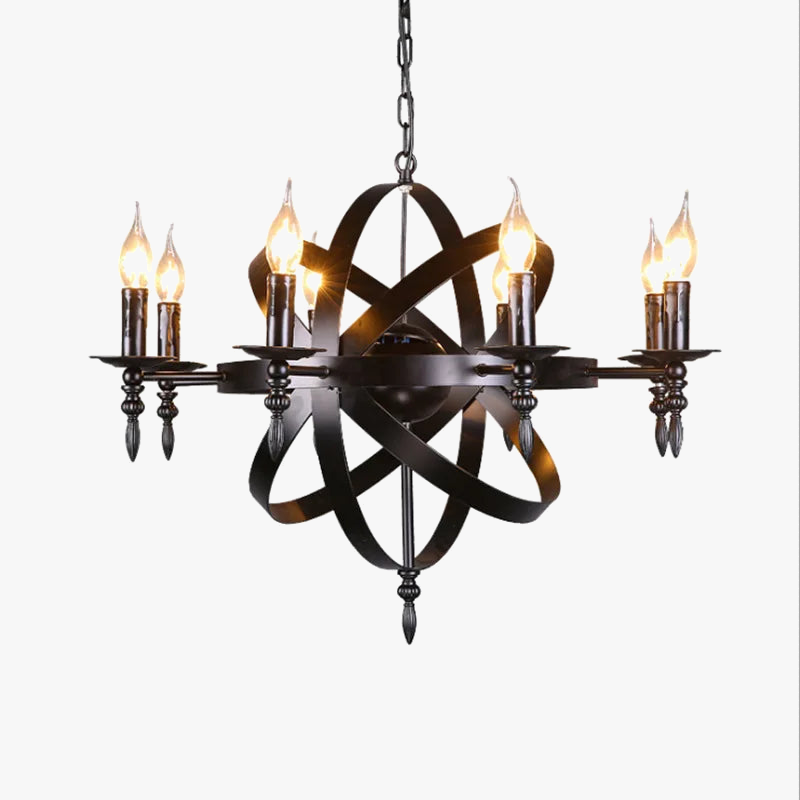 Lustre style Loft américain en métal rétro rustique