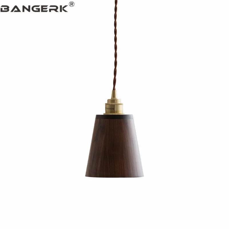loft bois led suspension abat-jour moderne décoration maison éclairage