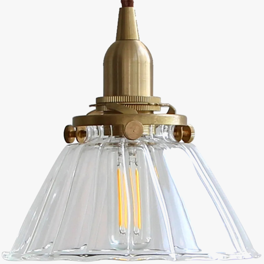 loft industriel led suspension lumière rétro en laiton verre suspension