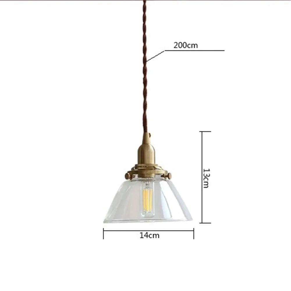 loft industriel led suspension lumière rétro laiton verre suspension antique droplight