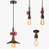 Suspension Loft Steampunk Vintage tuyau d'eau en métal