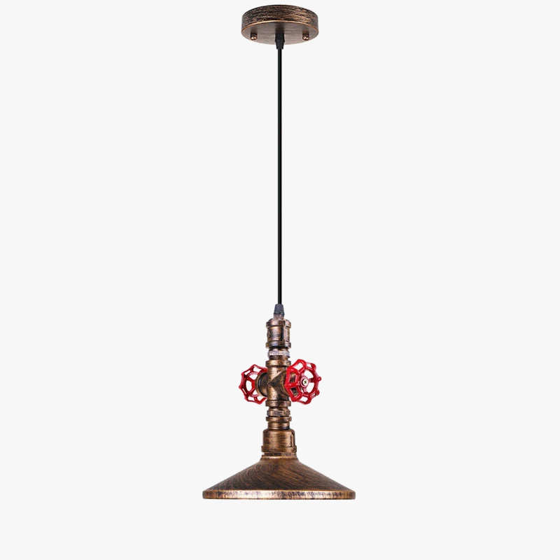 Suspension Loft Steampunk Vintage tuyau d'eau en métal