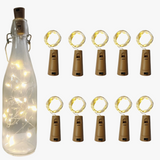 lot de 10 guirlandes lumineuses en liège pour décoration et bricolage