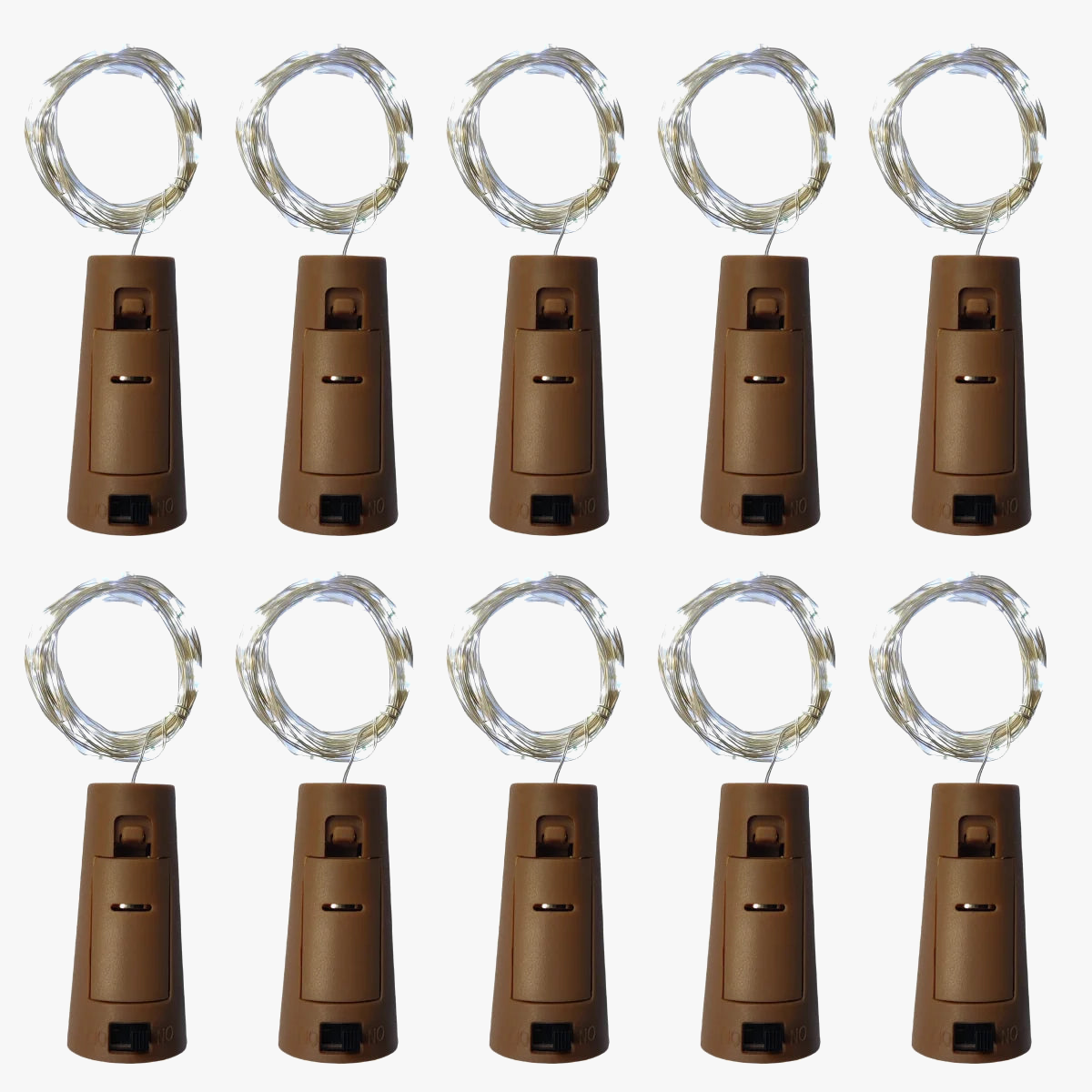 lot de 10 guirlandes lumineuses en liège pour décoration et bricolage