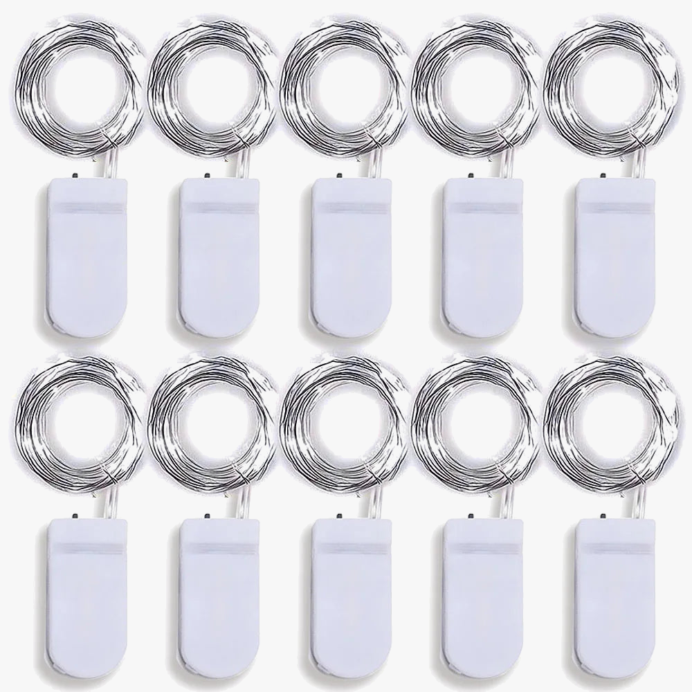 lot de 10 guirlandes lumineuses à led pour décorations festives et romantiques