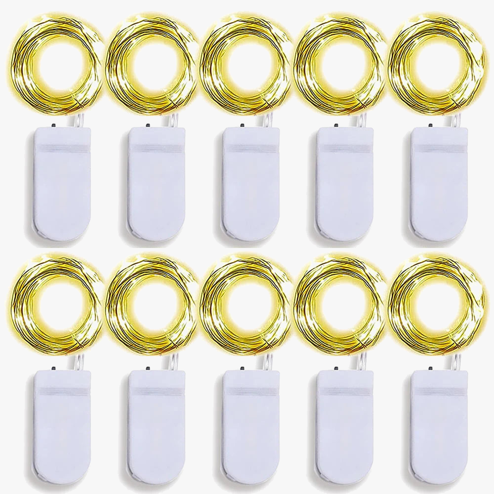 lot de 10 guirlandes lumineuses à led pour décorations festives et romantiques