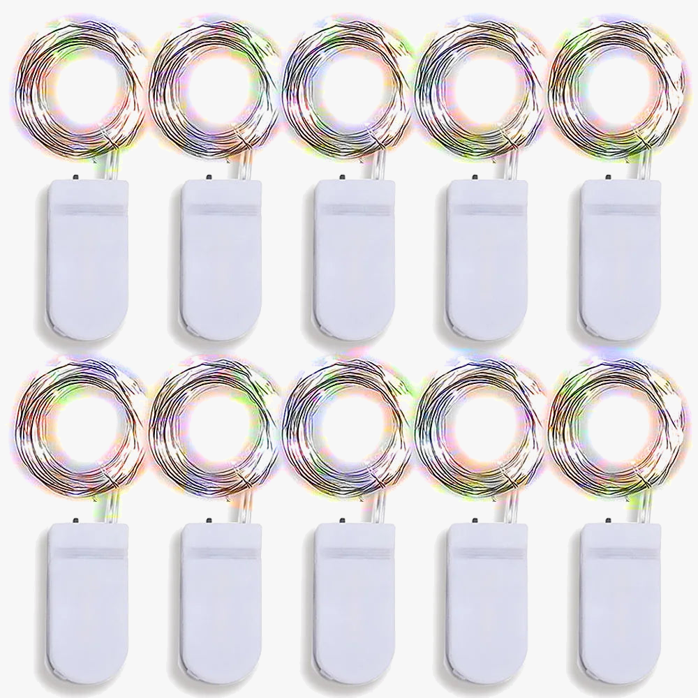 lot de 10 guirlandes lumineuses à led pour décorations festives et romantiques