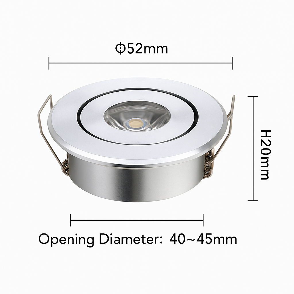 lot de 10 mini spots led intégrés réglables