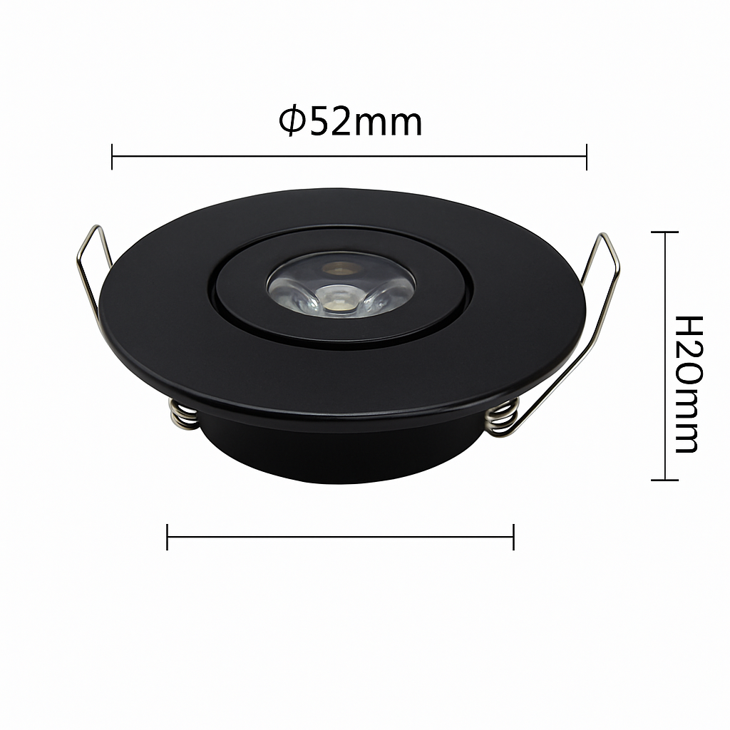 lot de 10 mini spots led intégrés réglables