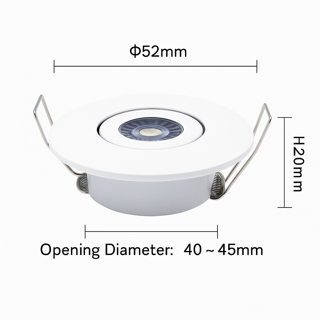 lot de 10 mini spots led intégrés réglables