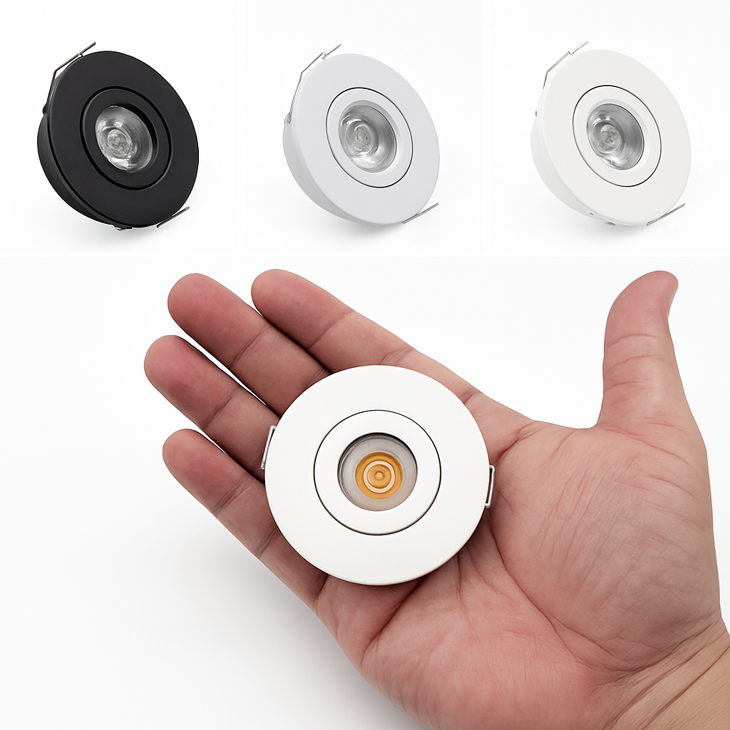 lot de 10 mini spots led intégrés réglables