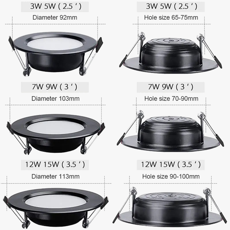 lot de 10 spots led encastrables imperméables pour éclairage intérieur