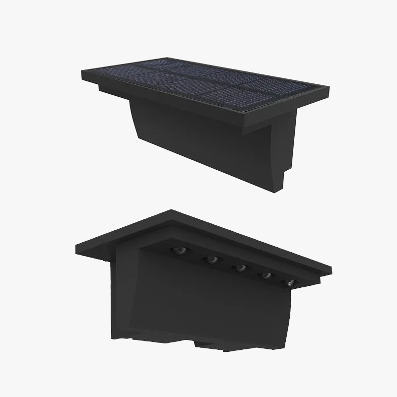 lot de 2 lampes solaires extérieures 5 led étanche intelligentes