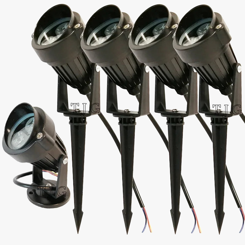 lot de 4 lampes de jardin à led pour éclairage extérieur