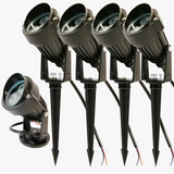 lot de 4 lampes de jardin à led pour éclairage extérieur