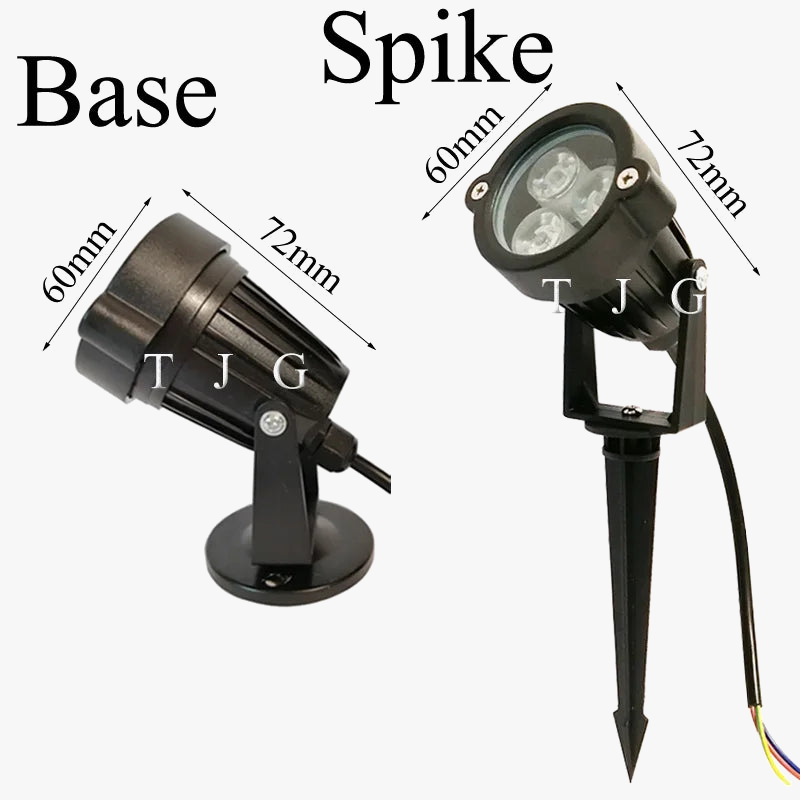 lot de 4 lampes de jardin à led pour éclairage extérieur