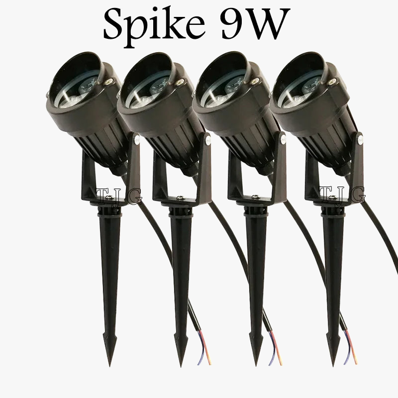 lot de 4 lampes de jardin à led pour éclairage extérieur
