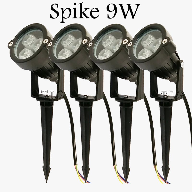 lot de 4 lampes de jardin à led pour éclairage extérieur