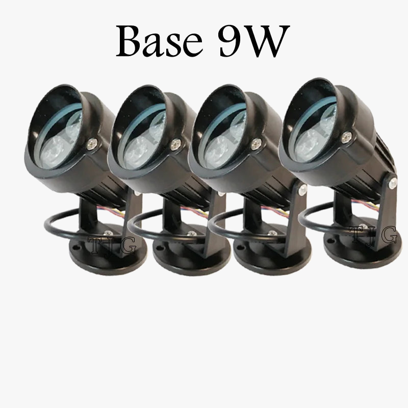 lot de 4 lampes de jardin à led pour éclairage extérieur