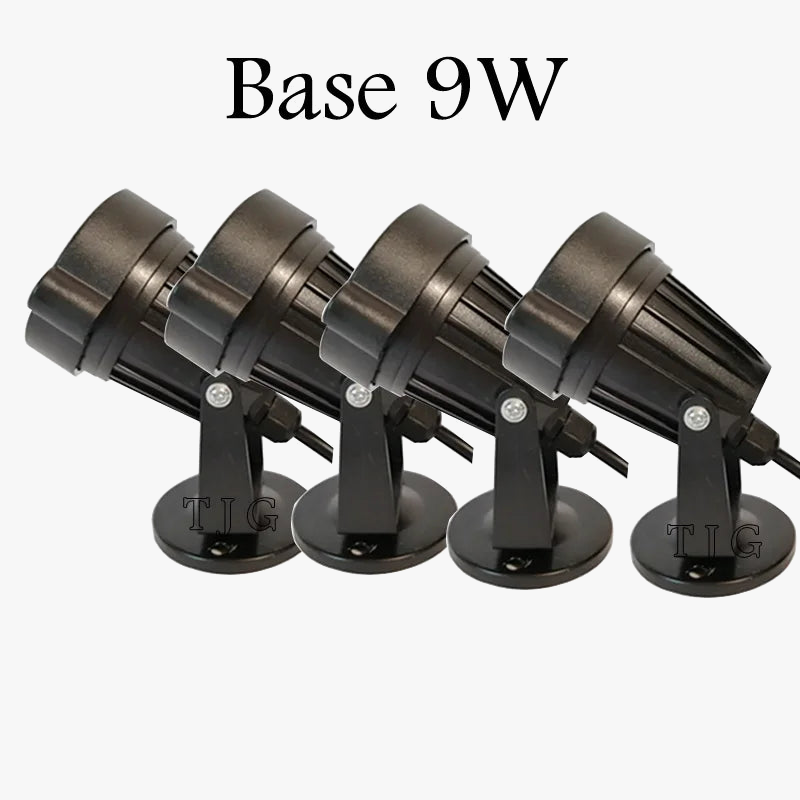 lot de 4 lampes de jardin à led pour éclairage extérieur