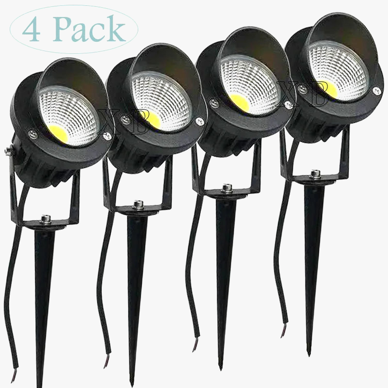 lot de 4 lampes de jardin étanches pour extérieur