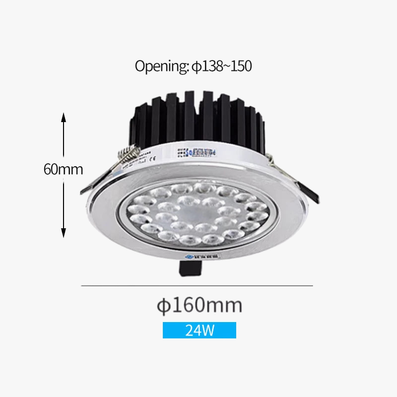 lot de 6 ou 12 spots led encastrables à intensité variable lumineux
