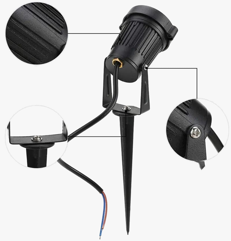 lot de 8 lampes led pour extérieur résistantes à l'eau