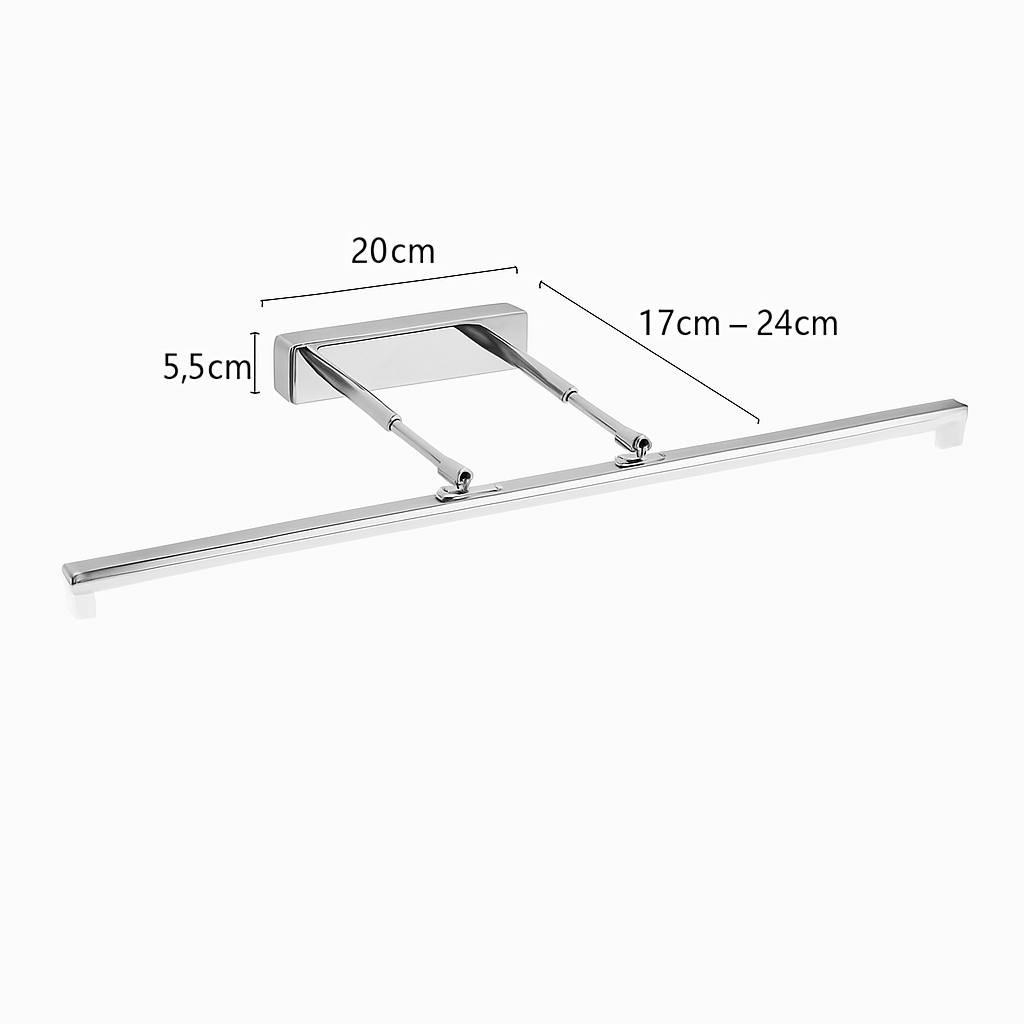 lumière de vanité led rétractable pour maquillage et miroir