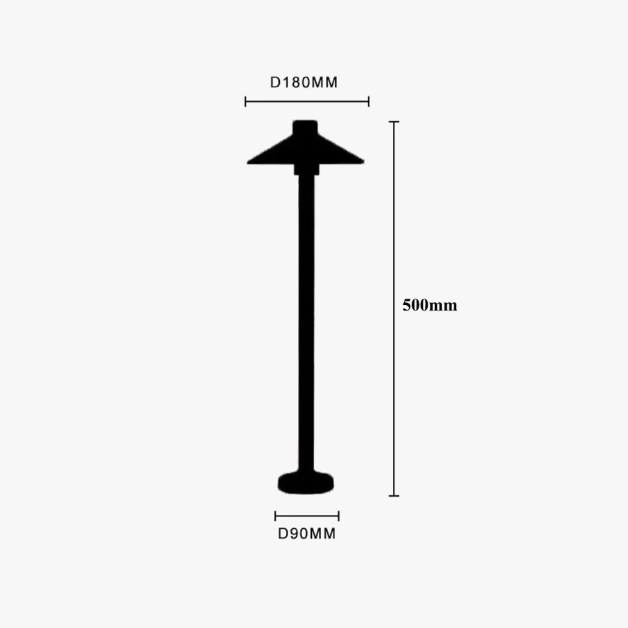 lumière extérieure LED étanche pour jardin et pelouse