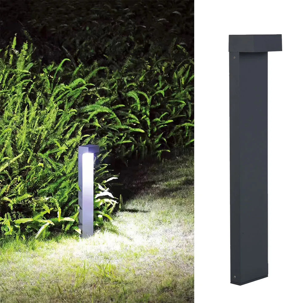 lumière moderne en aluminium pour jardin et chemin extérieur