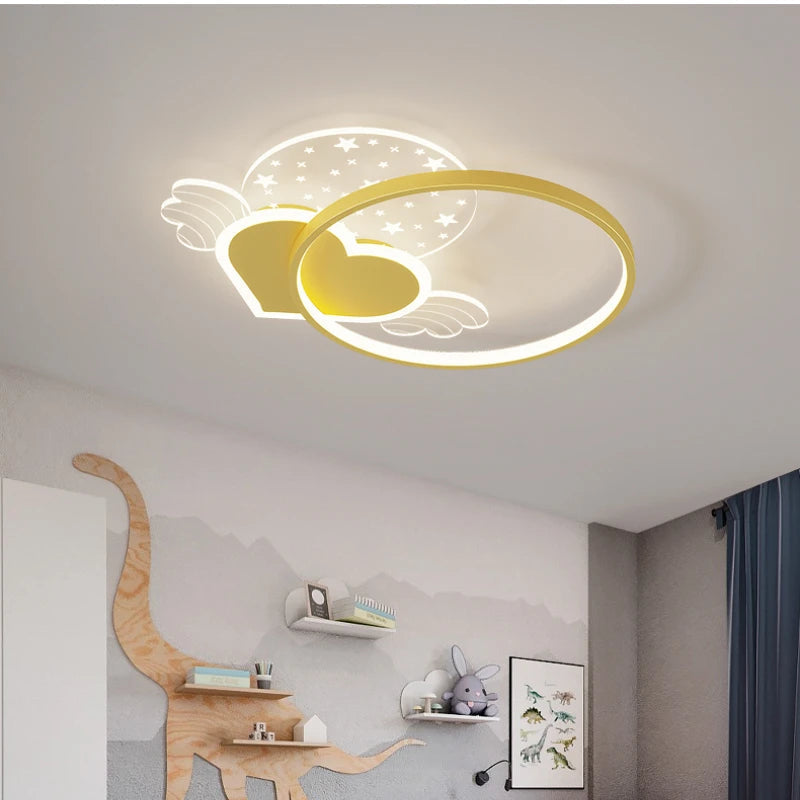 lumière moderne simple et romantique pour chambre d'enfant