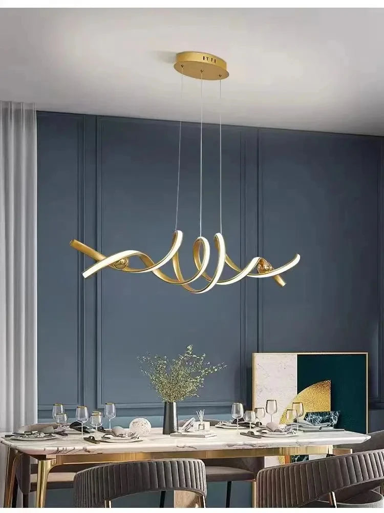 lustre moderne en verre pour éclairage intérieur
