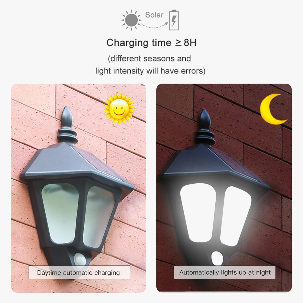 Lumière solaire extérieure applique murale à Induction LED éclairage solaire étanche pour jardin paysage éclairage de sécurité lampe extérieure LPL269