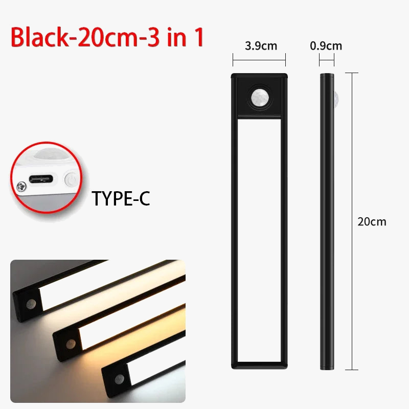 Lumières LED Ultra fines avec capteur de mouvement