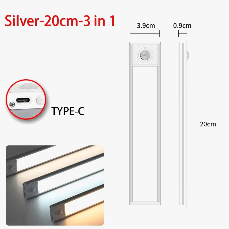 Lumières LED Ultra fines avec capteur de mouvement