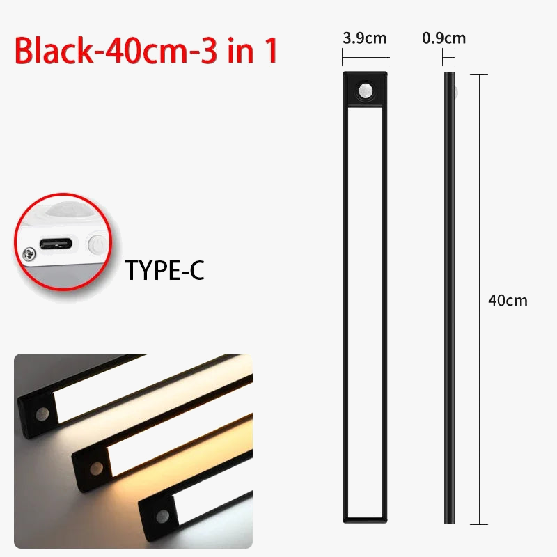 Lumières LED Ultra fines avec capteur de mouvement