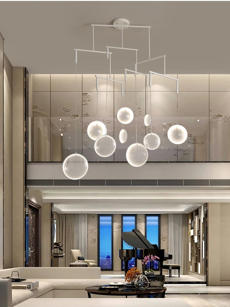 luminaire minimaliste moderne miroir convexe créatif en verre